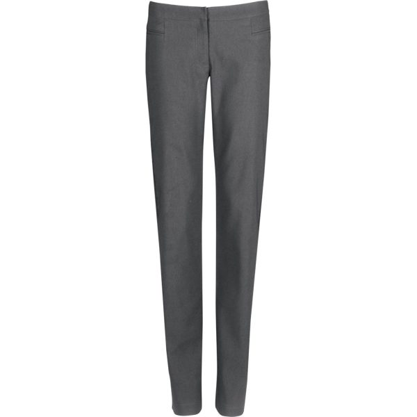 Ladies Cambridge Flat Front Pants - Grey - GREY / 42