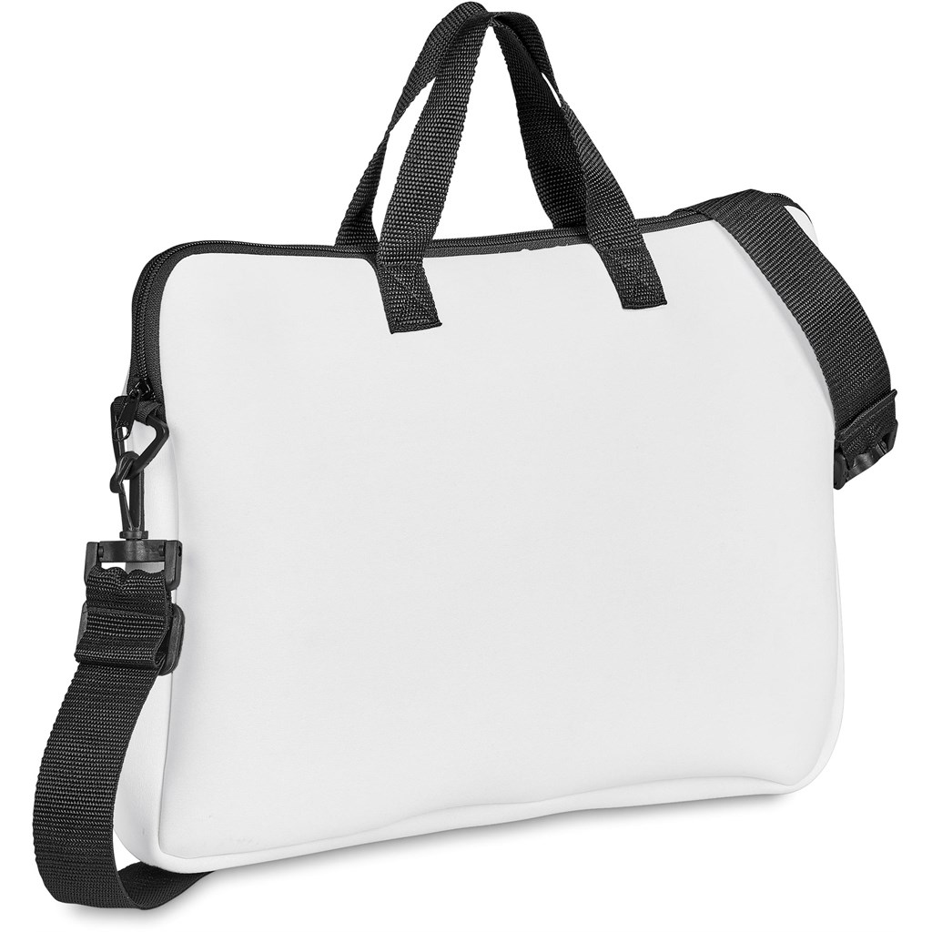 Hoppla Nimbus Neoprene Laptop Sleeve with Handles & Shoulder Strap – 15 -16 inch - RED - Image 8