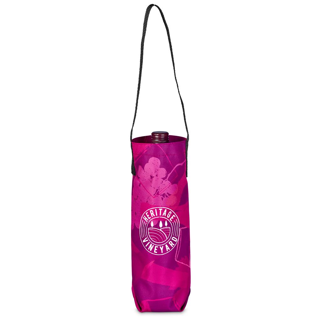 Hoppla Cellaro Polyester Wine Bottle Gift Bag - GREY - Image 9