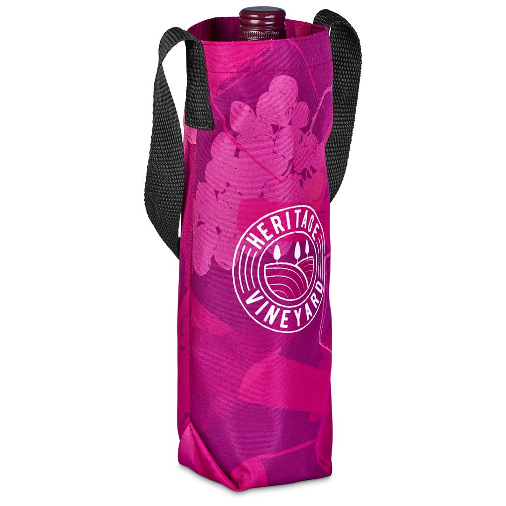 Hoppla Cellaro Polyester Wine Bottle Gift Bag - GREY - Image 8