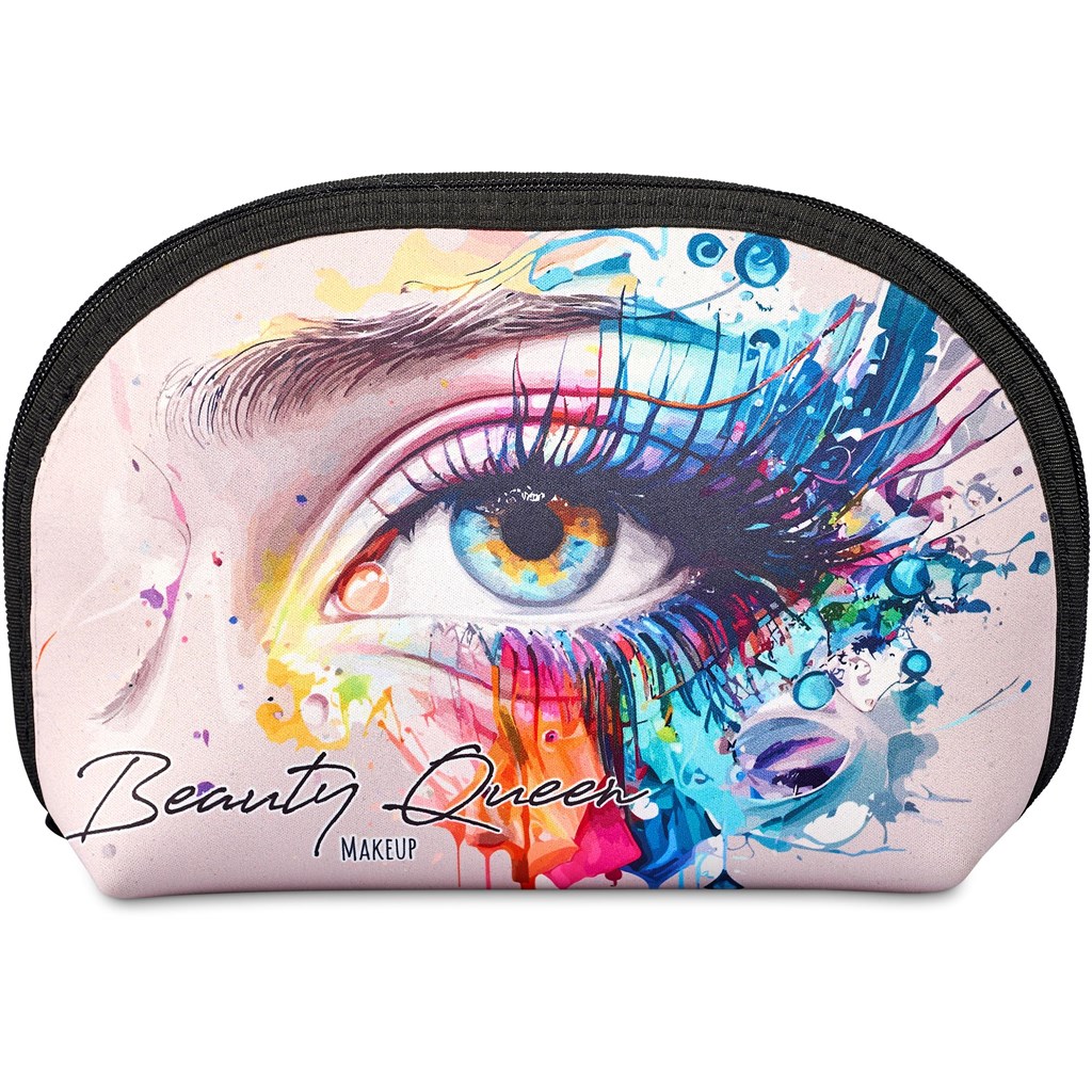 Hoppla Isabella Neoprene Midi Cosmetic Bag - BLACK - Image 3