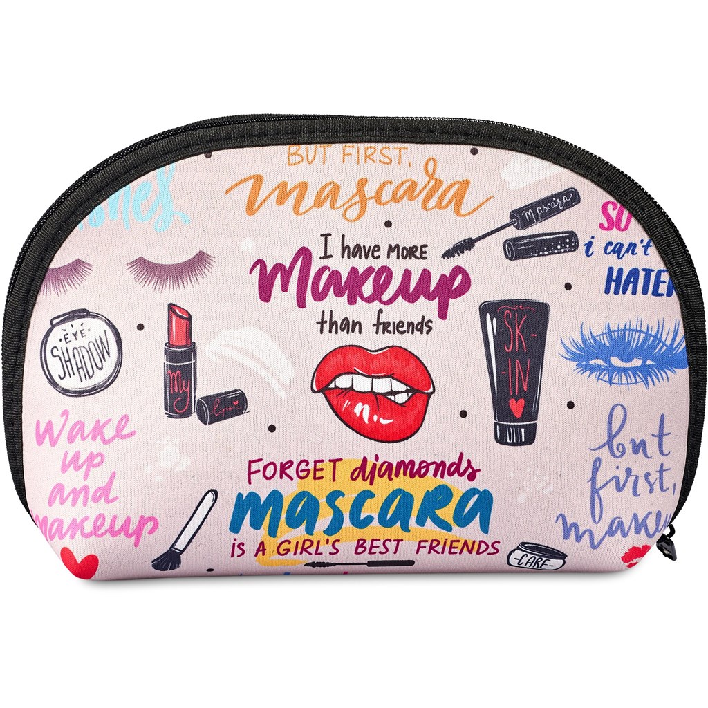 Hoppla Isabella Neoprene Midi Cosmetic Bag - BLACK - Image 2