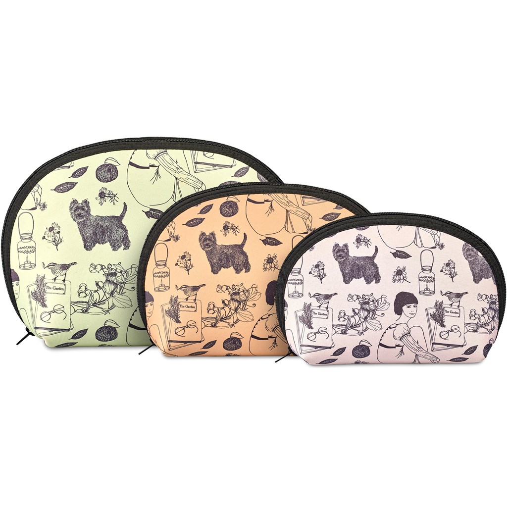 Hoppla Isabella Neoprene Midi Cosmetic Bag - BLACK - Image 7
