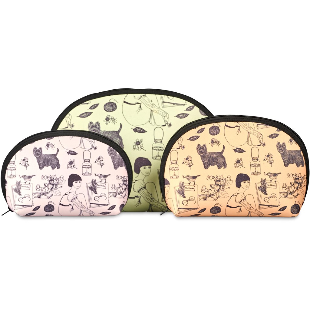 Hoppla Isabella Neoprene Midi Cosmetic Bag - BLACK - Image 4