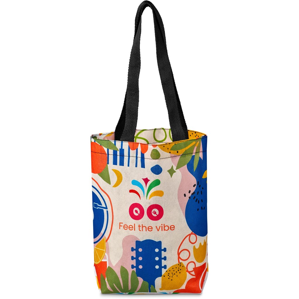 Hoppla Bayside Recycled PET Stitch-Bond Shopper - NAVY - Image 5