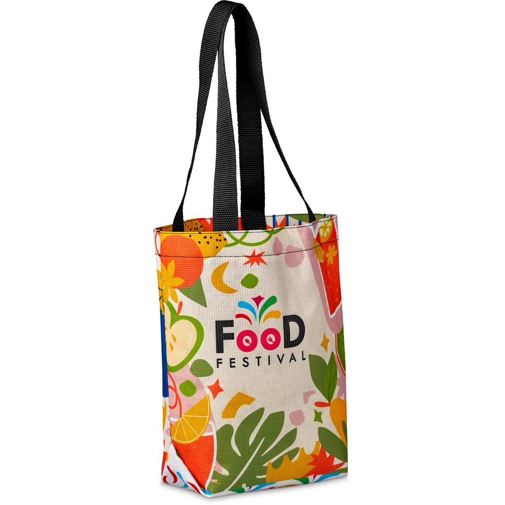 Hoppla Bayside Recycled PET Stitch-Bond Shopper - NAVY - Image 4