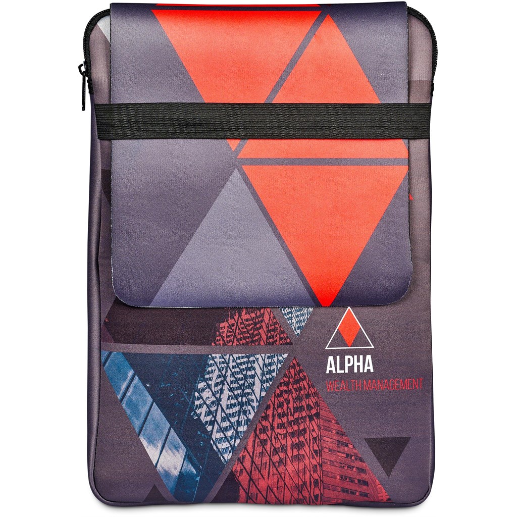 Hoppla Grotto Neoprene Laptop Sleeve with Mouse Pad – 13-14 inch - BLACK - Image 8