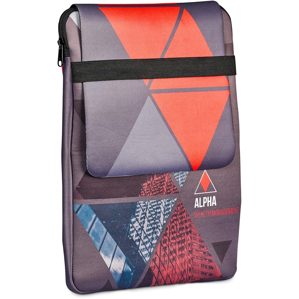 Hoppla Grotto Neoprene Laptop Sleeve with Mouse Pad – 13-14 inch - BLACK - Image 9