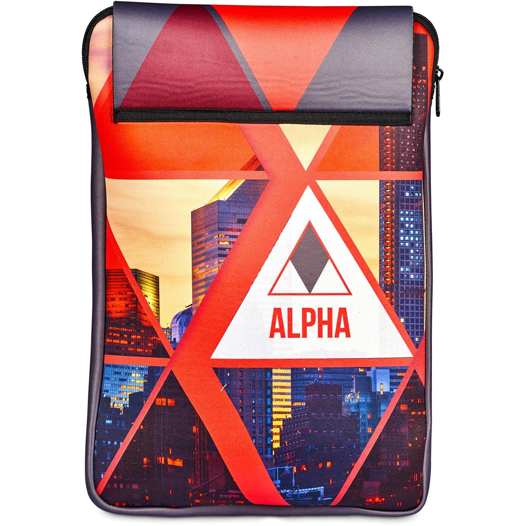 Hoppla Grotto Neoprene Laptop Sleeve with Mouse Pad – 13-14 inch - BLACK - Image 3