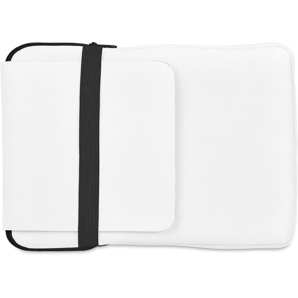 Hoppla Grotto Neoprene Laptop Sleeve with Mouse Pad – 13-14 inch - BLACK - Image 14