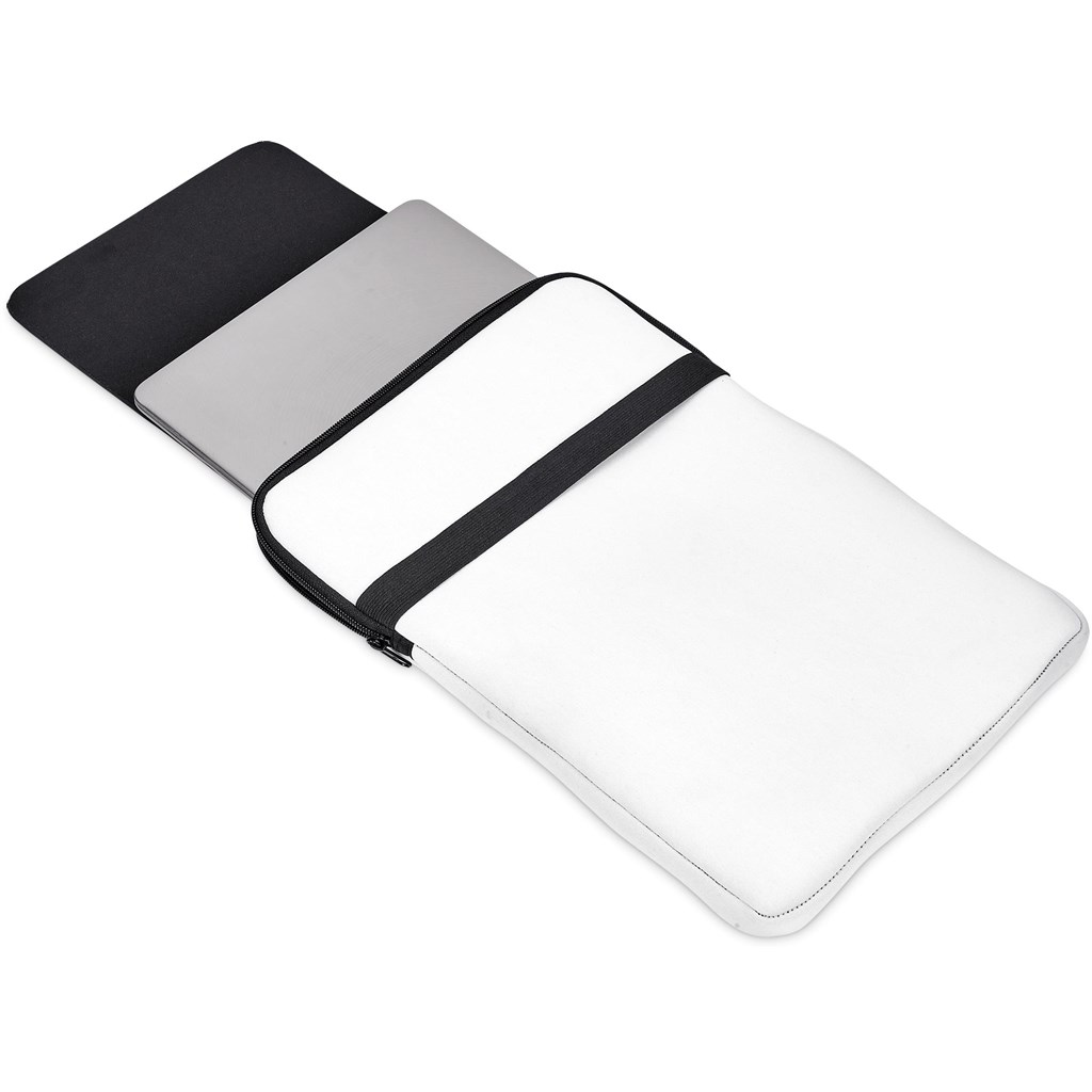 Hoppla Grotto Neoprene Laptop Sleeve with Mouse Pad – 13-14 inch - BLACK - Image 5