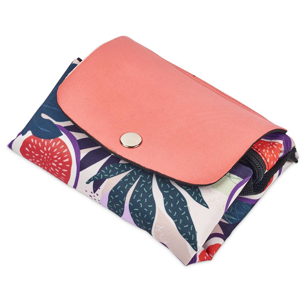 Hoppla Rosebank Polyester Roll-Up Tote Bag - RED - Image 4