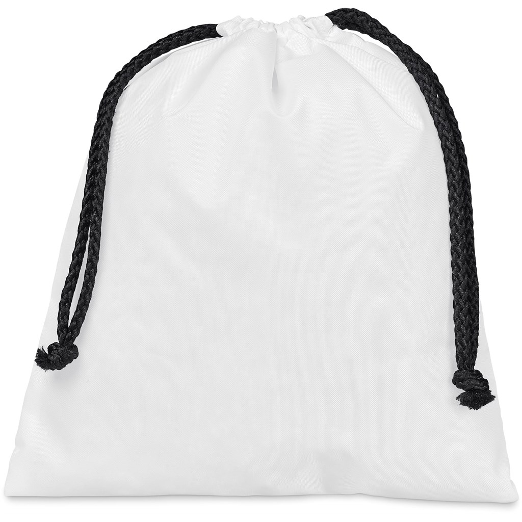 Hoppla Indian Midi Polyester Drawstring Pouch - BLACK - Image 6