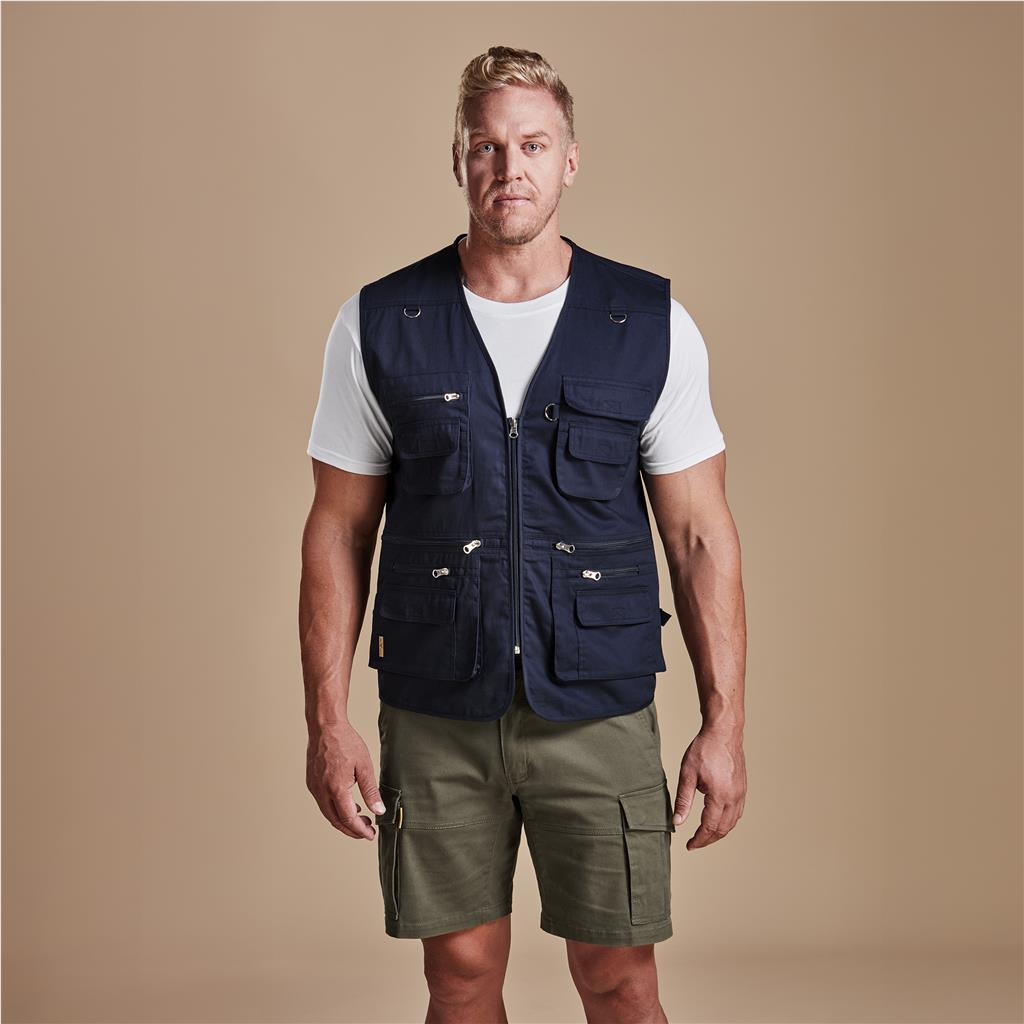 Mens Tugela Sleeveless Jacket - STONE / 2XL - Image 10