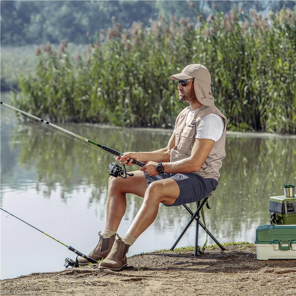 Mens Tugela Sleeveless Jacket - STONE / 2XL - Image 7