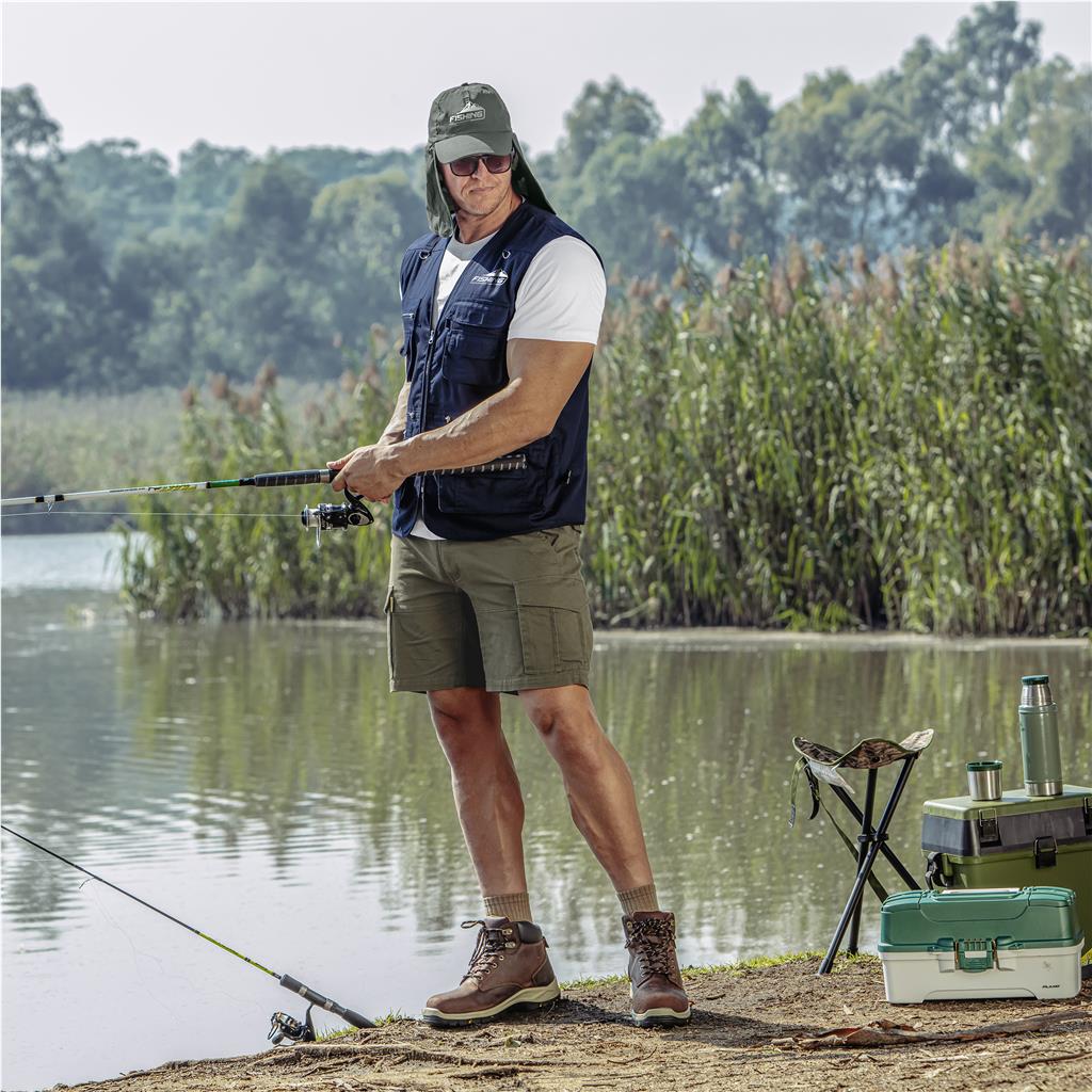 Mens Tugela Sleeveless Jacket - STONE / 2XL - Image 9