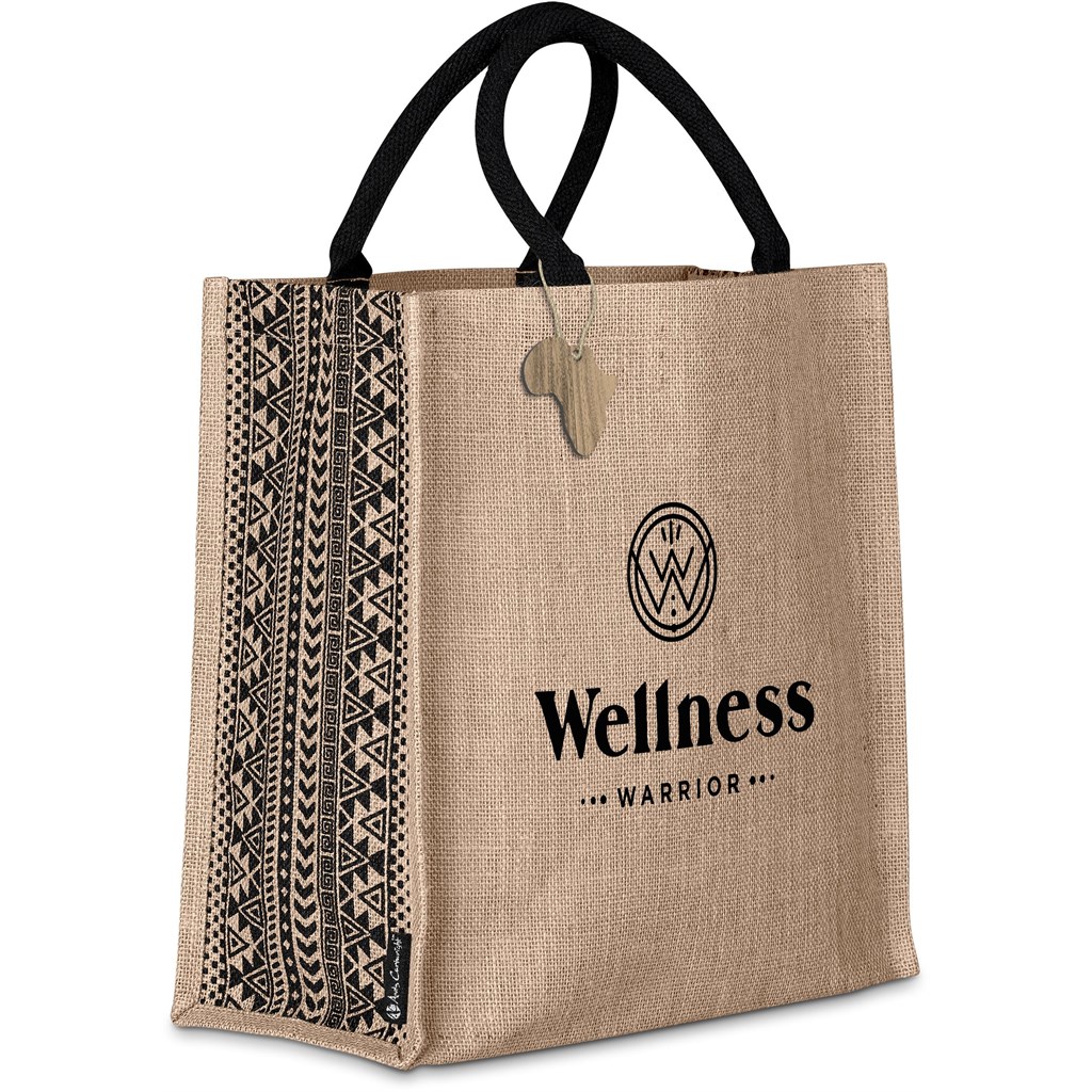 Andy Cartwright Symmetry Jute Tote - NATURAL - Image 2