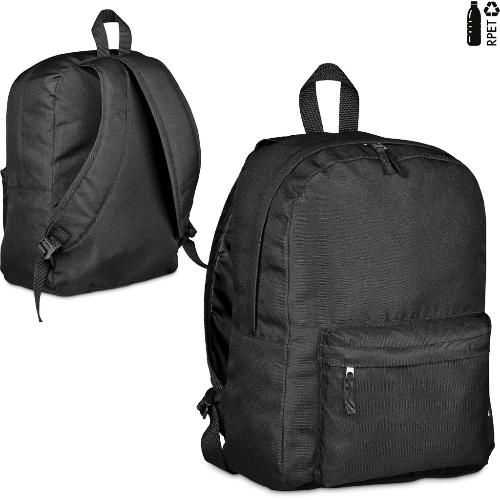 Altitude Econoca Recycled PET Backpack - BLACK - Image 5
