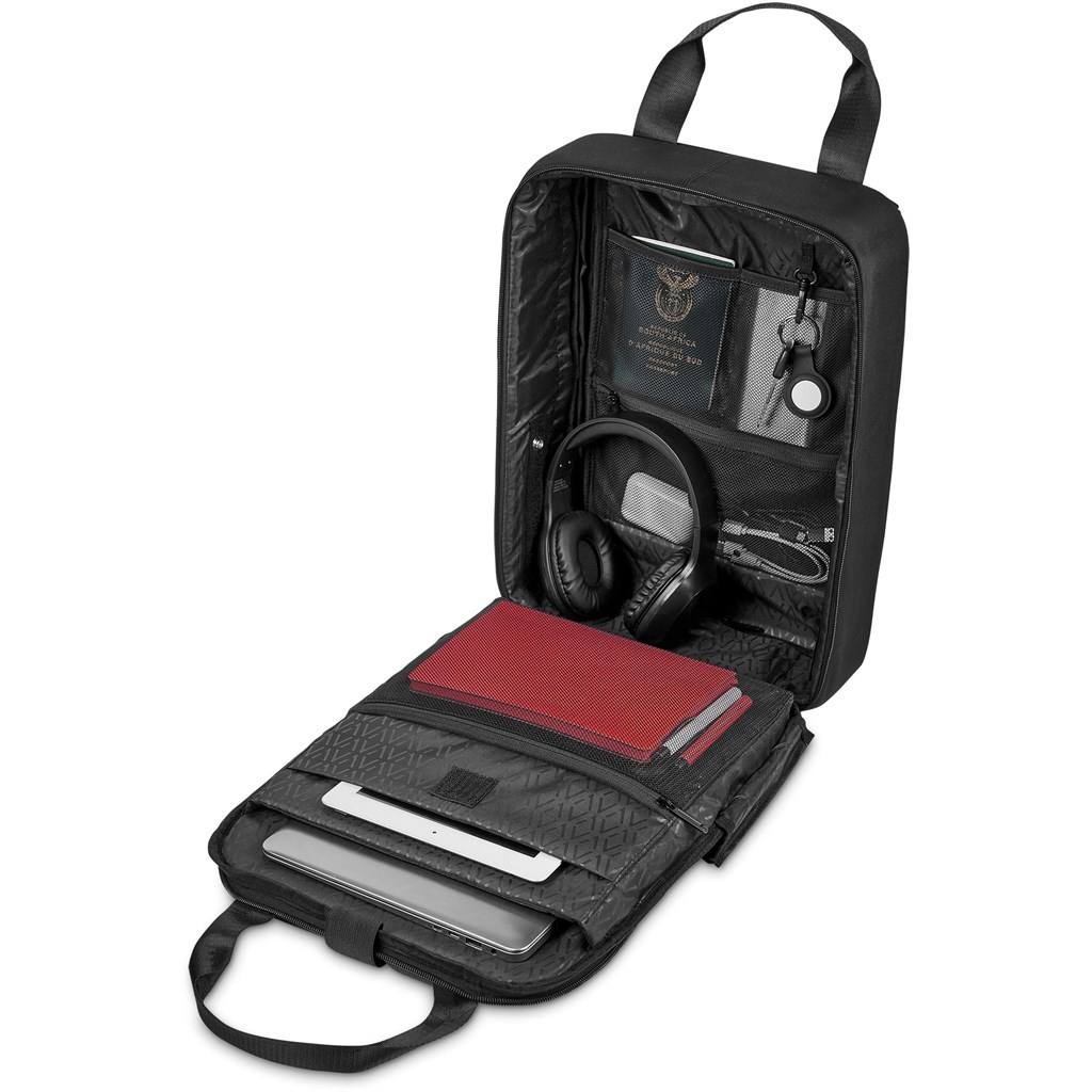 Alex Varga Tremezzo Laptop Backpack - BLACK - Image 3