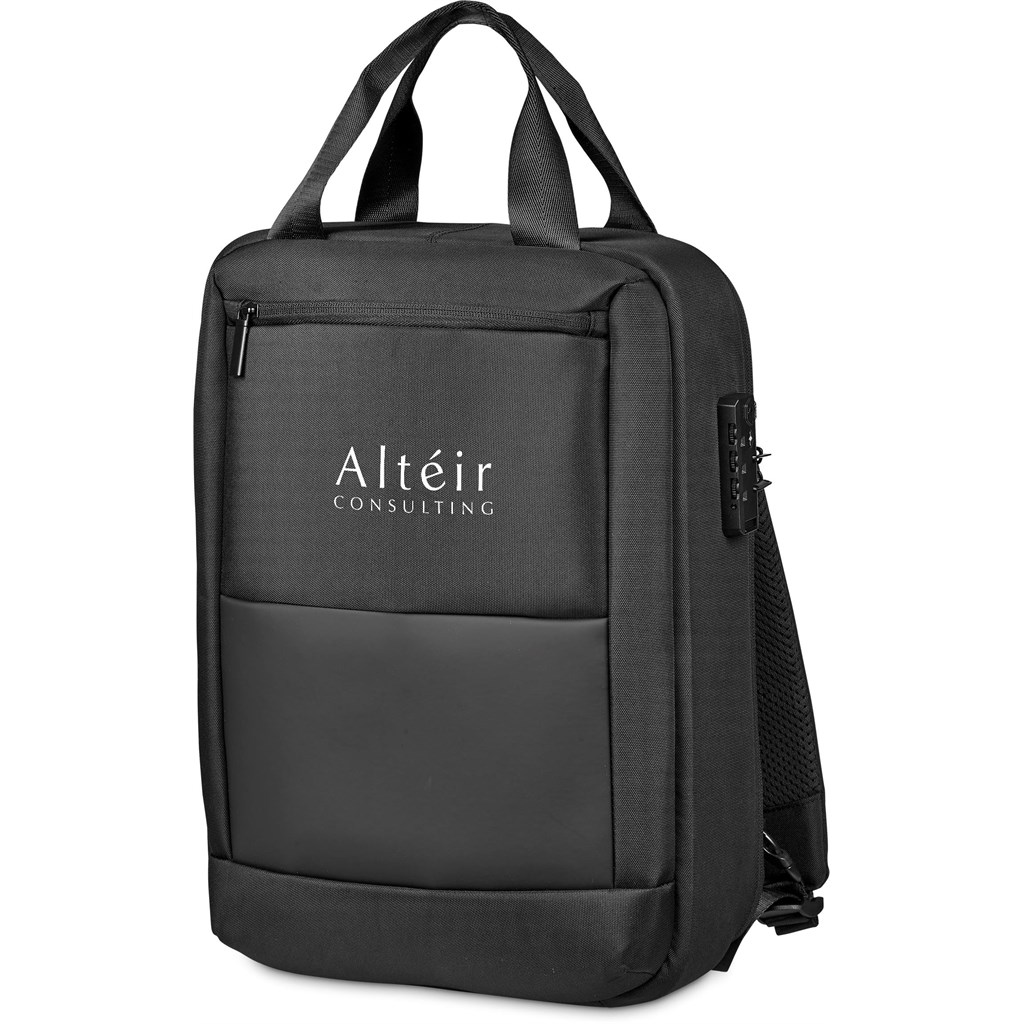Alex Varga Tremezzo Laptop Backpack - BLACK - Image 20