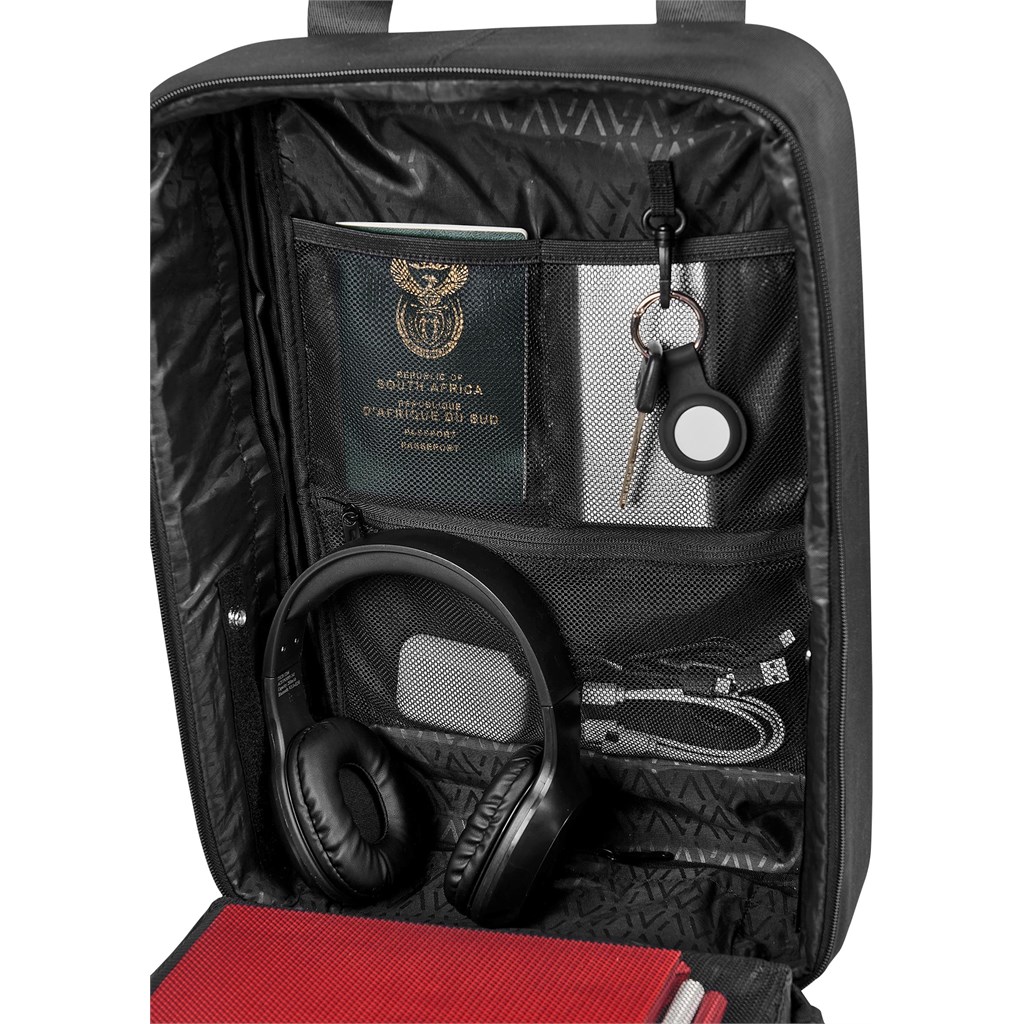 Alex Varga Tremezzo Laptop Backpack - BLACK - Image 10
