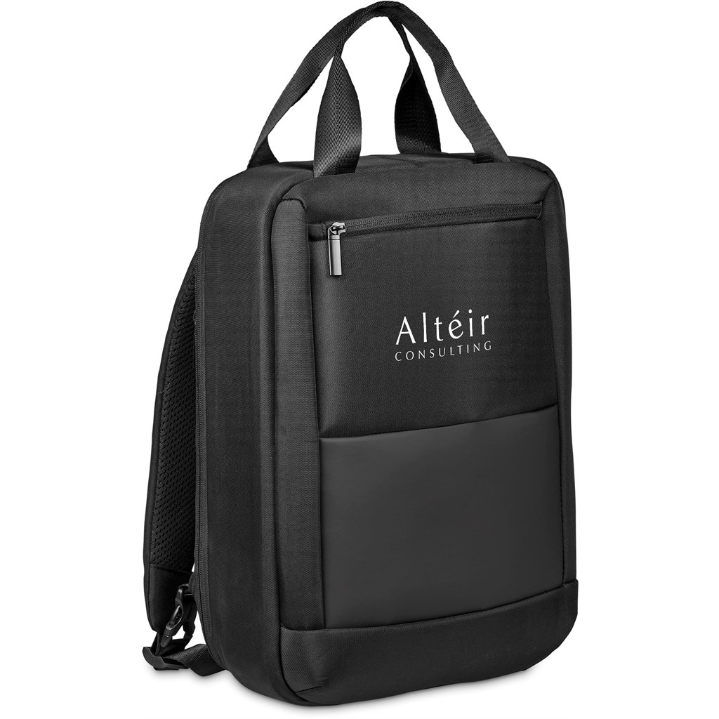 Alex Varga Tremezzo Laptop Backpack - BLACK - Image 4