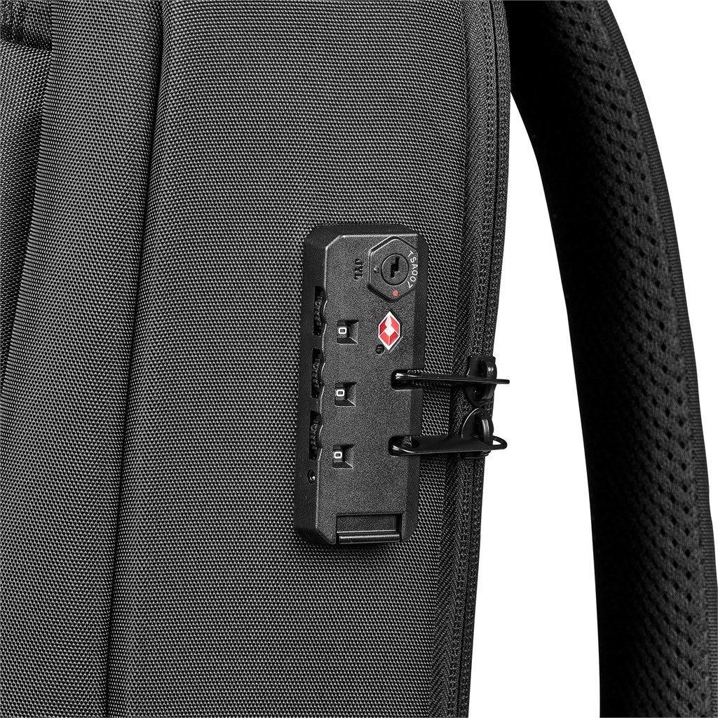 Alex Varga Tremezzo Laptop Backpack - BLACK - Image 16