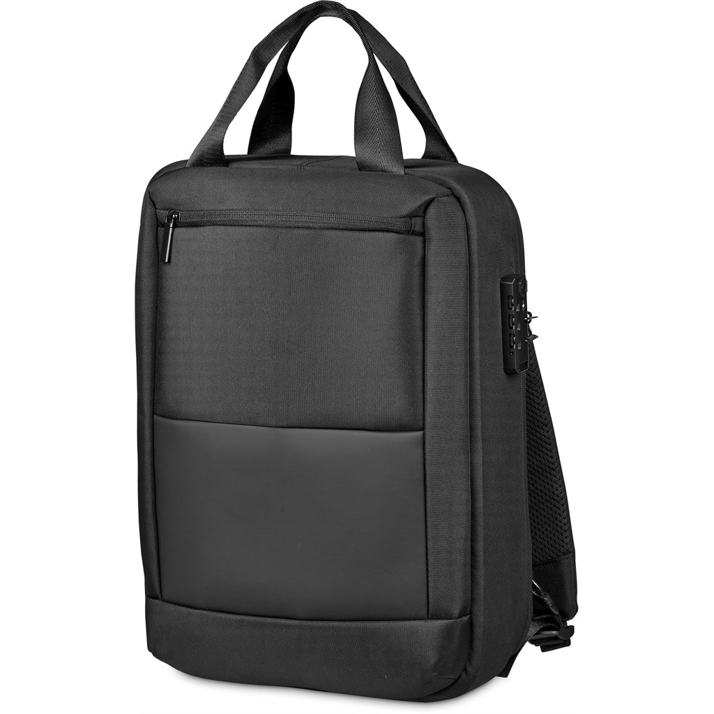 Alex Varga Tremezzo Laptop Backpack - BLACK - Image 2
