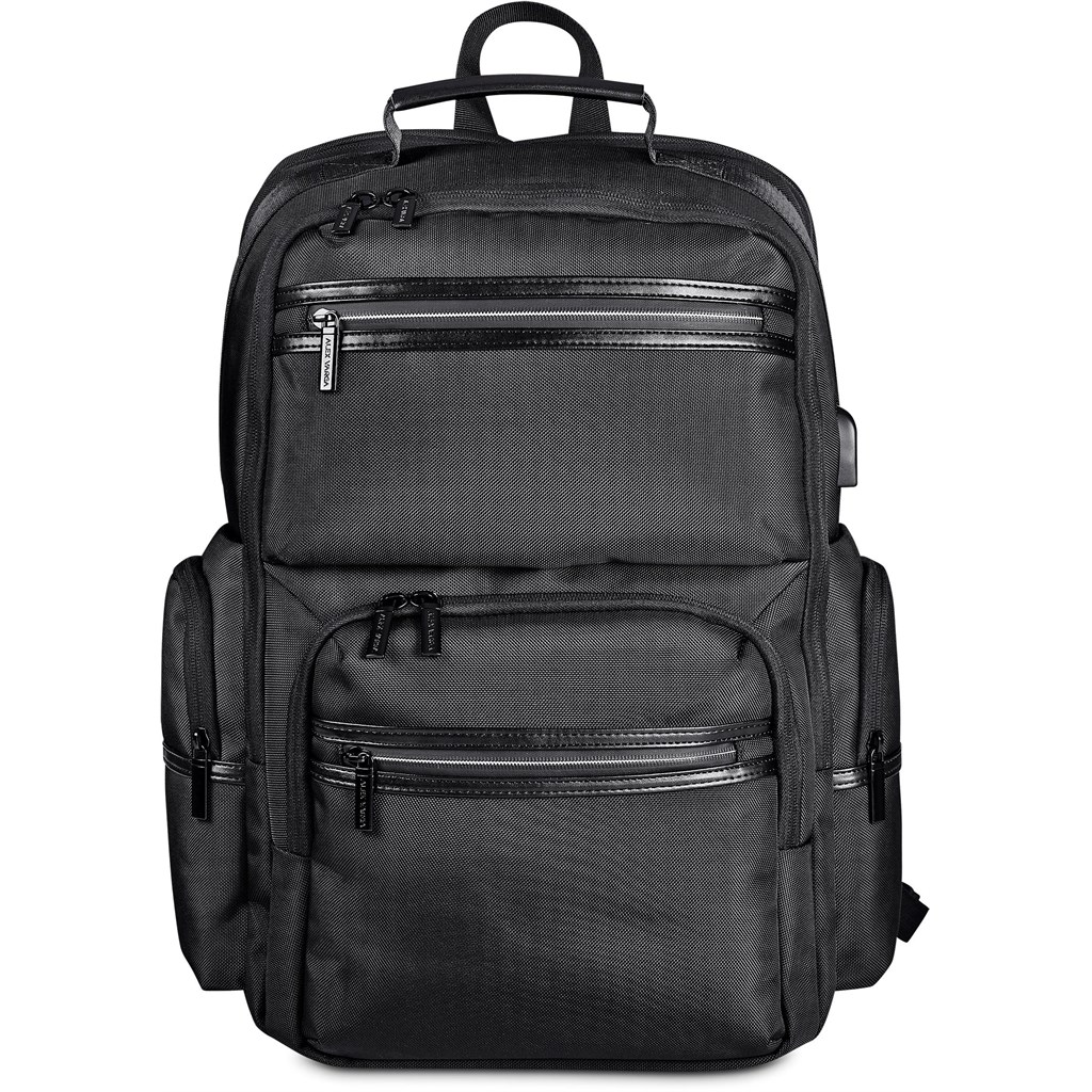 Alex Varga Fitzrovia Laptop Backpack - BLACK - Image 7
