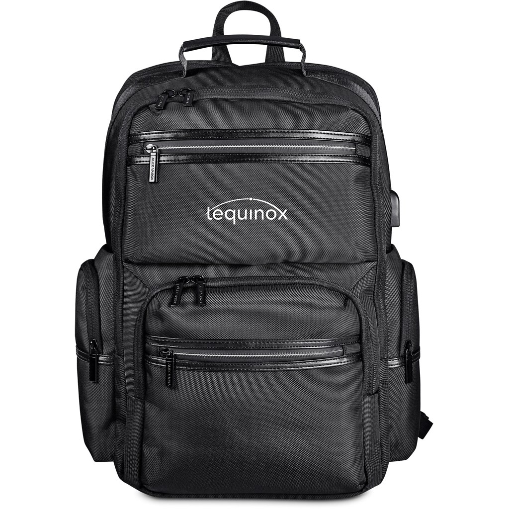 Alex Varga Fitzrovia Laptop Backpack - BLACK - Image 11