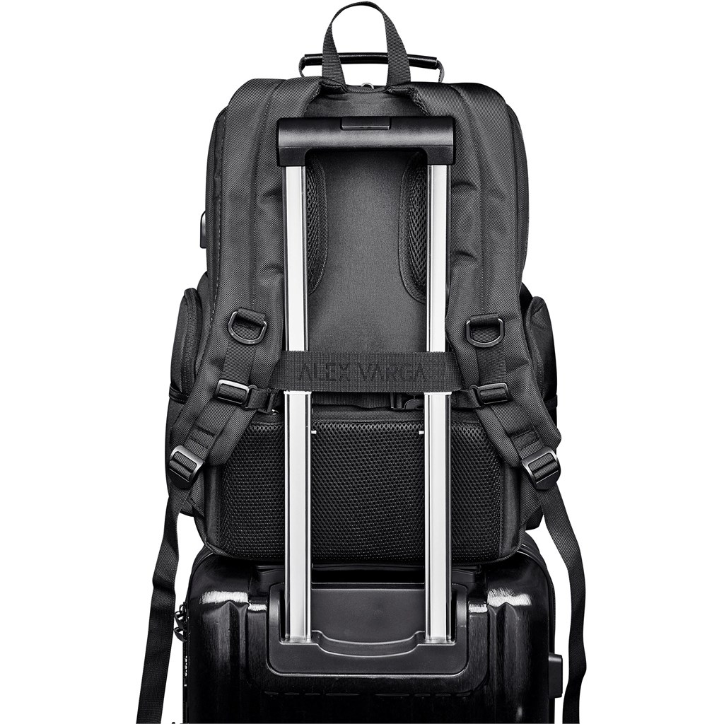 Alex Varga Fitzrovia Laptop Backpack - BLACK - Image 13