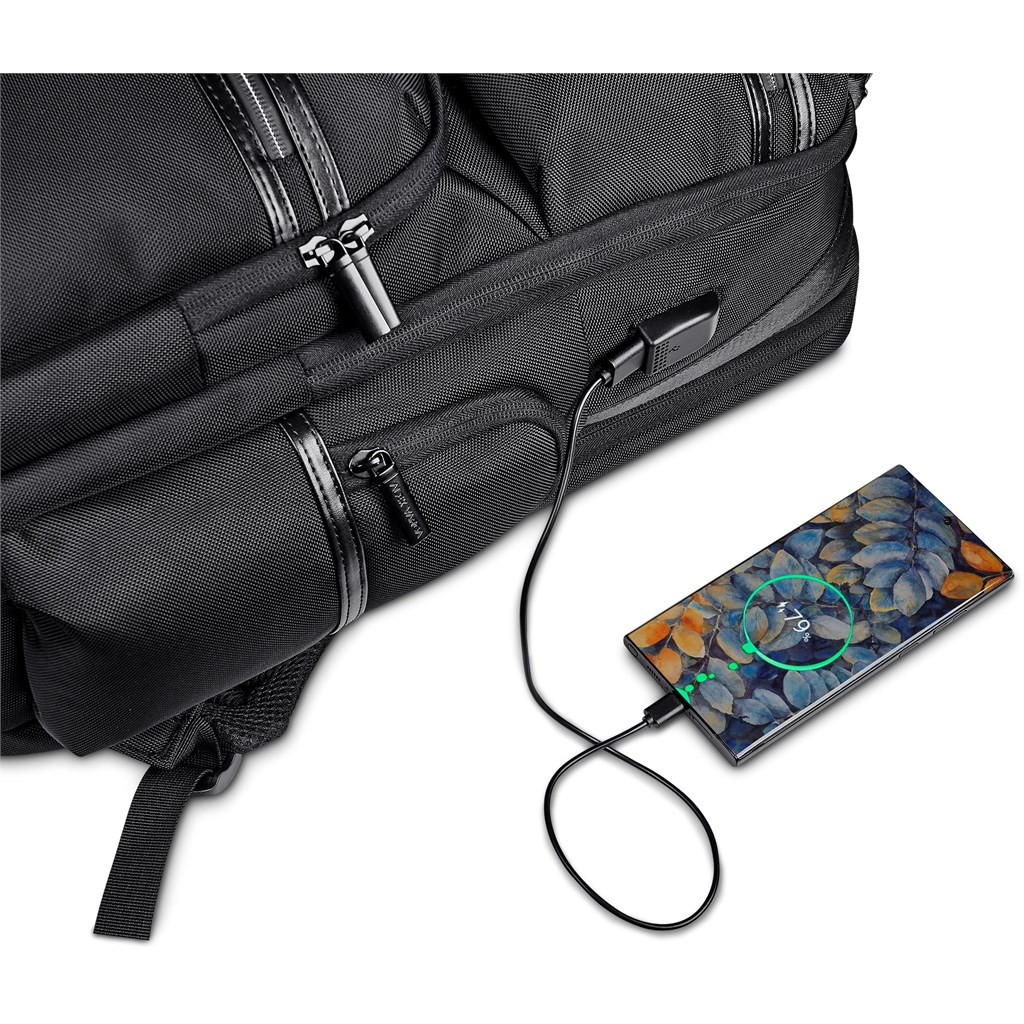 Alex Varga Fitzrovia Laptop Backpack - BLACK - Image 3