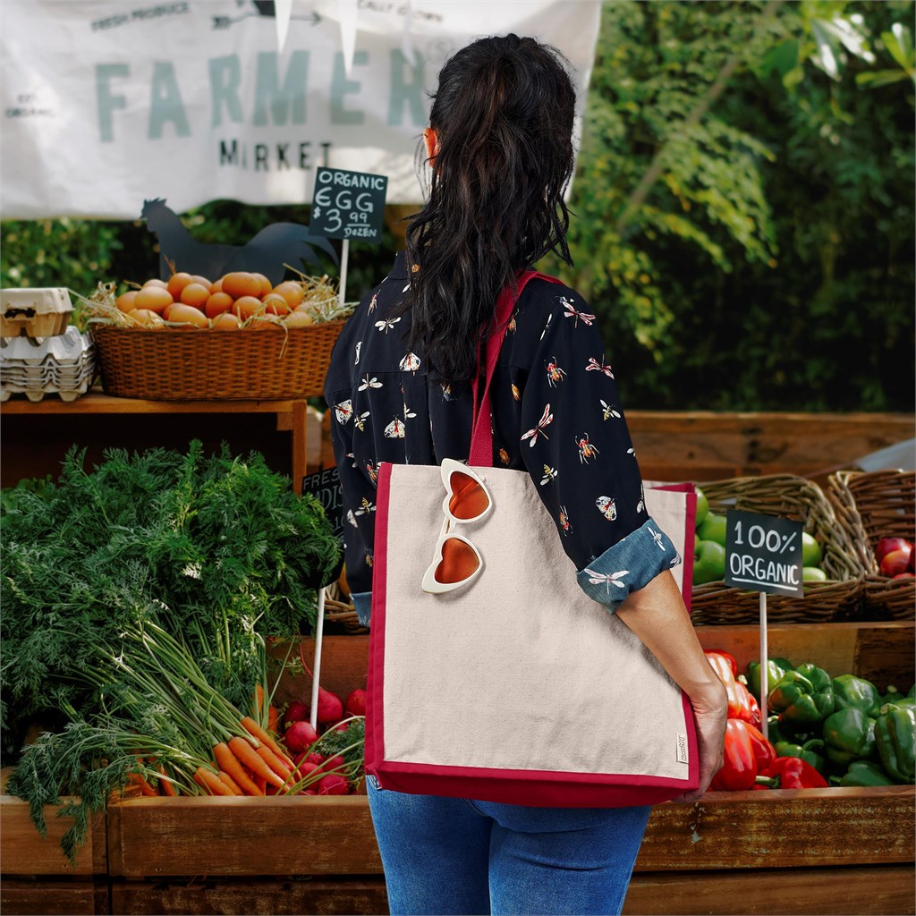Kooshty SoCo Cotton Tote - RED - Image 4