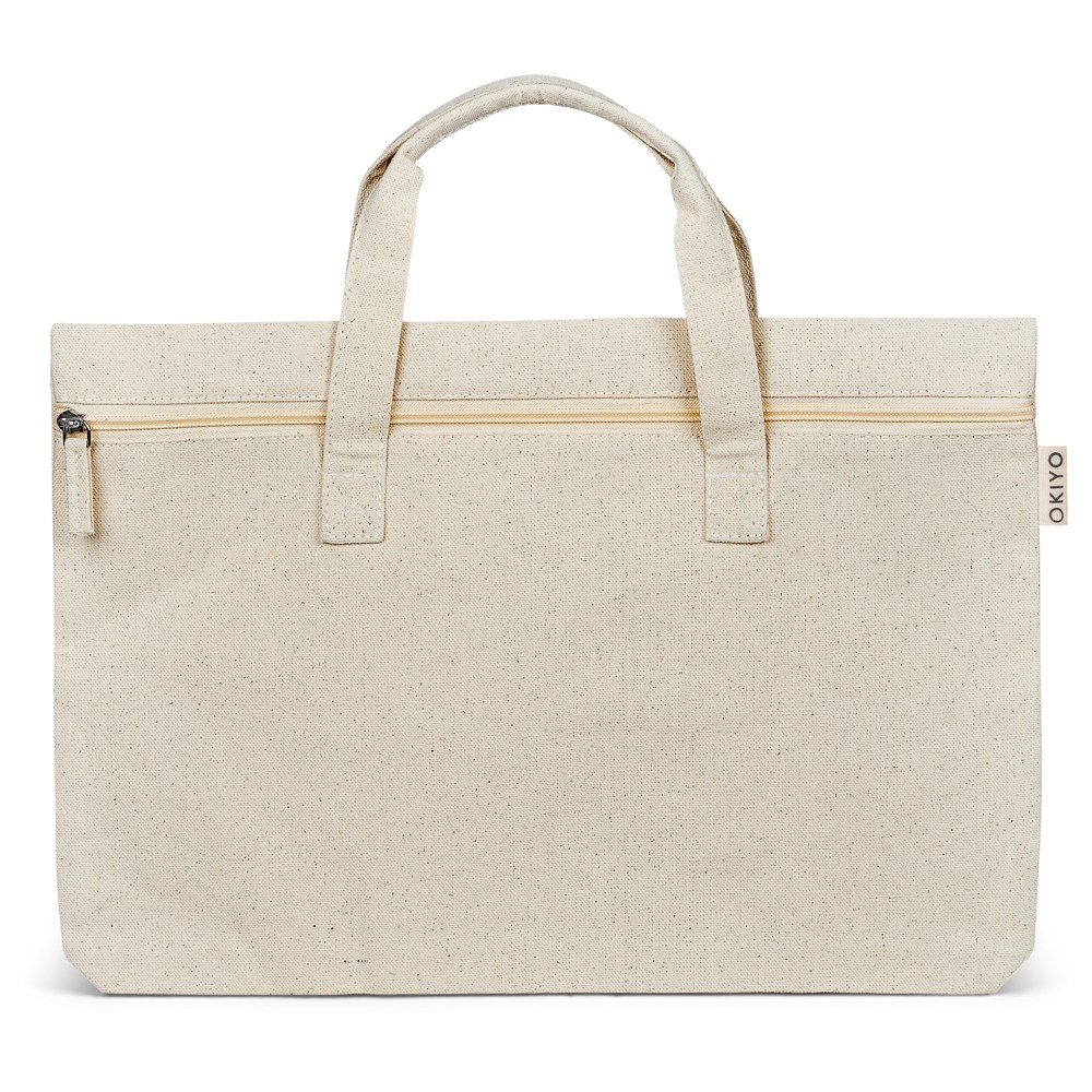 Okiyo Kaigi Cotton Document Bag - NATURAL - Image 3