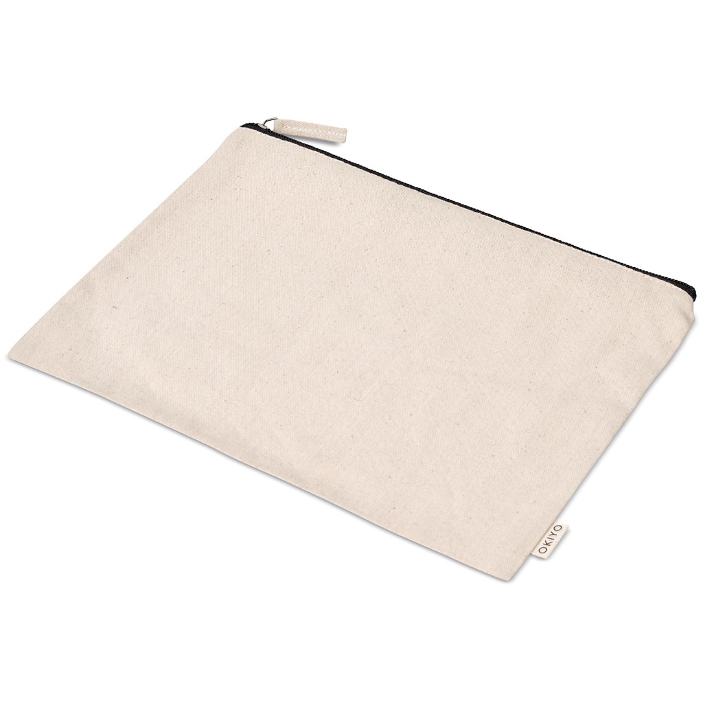 Okiyo Midori Cotton A5 Document Pouch - NATURAL - Image 4