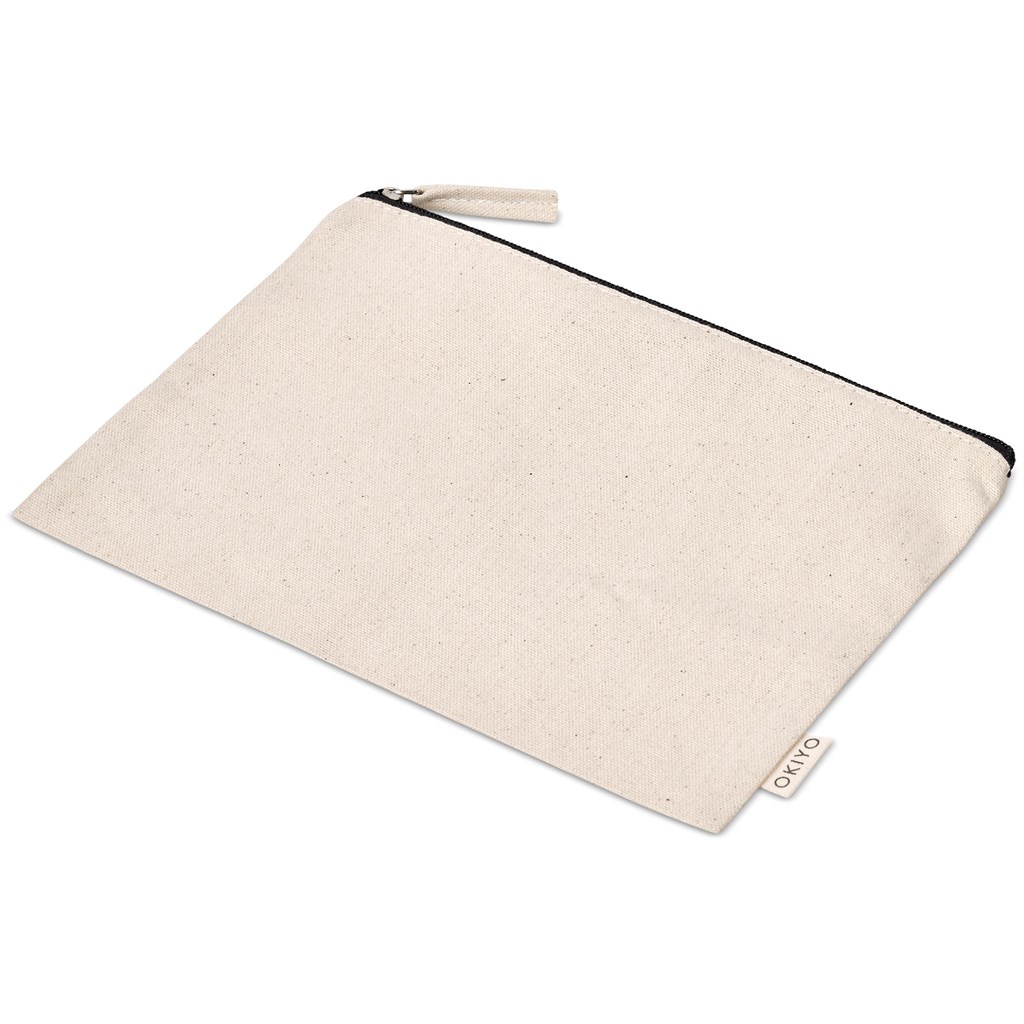 Okiyo Midori Cotton A4 Document Pouch - NATURAL - Image 2