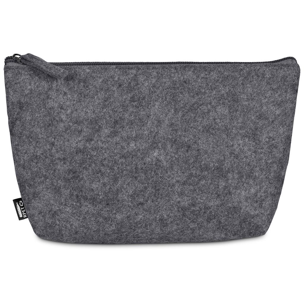 Okiyo Kesho Recycled PET Felt Accessory Bag - GREY - Image 10