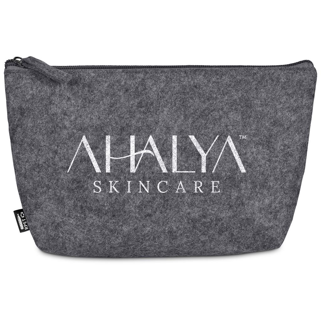 Okiyo Kesho Recycled PET Felt Accessory Bag - GREY - Image 2