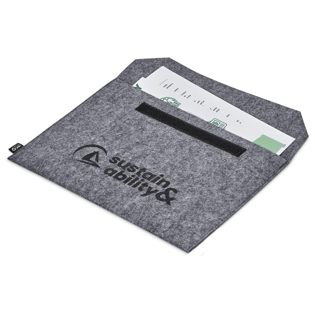 Okiyo Shorui Recycled PET Felt Document Bag - GREY - Image 7