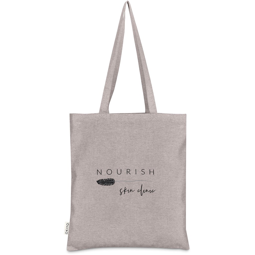 Okiyo Sakiori Recycled Cotton Shopper - GREY - Image 5