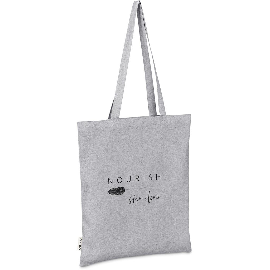 Okiyo Sakiori Recycled Cotton Shopper - GREY - Image 3