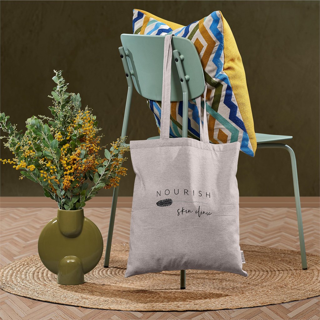 Okiyo Sakiori Recycled Cotton Shopper - GREY - Image 9