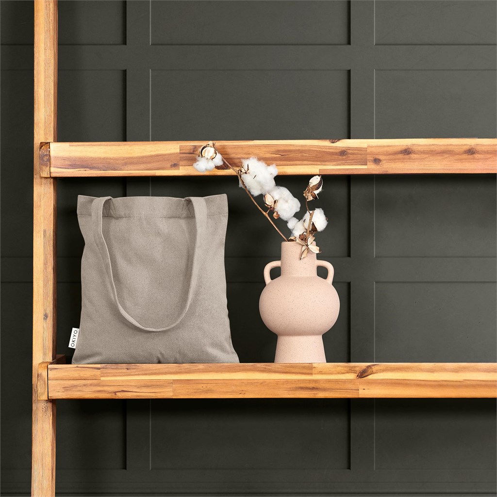 Okiyo Kyanbasu Recycled Canvas Shopper - STONE - Image 8