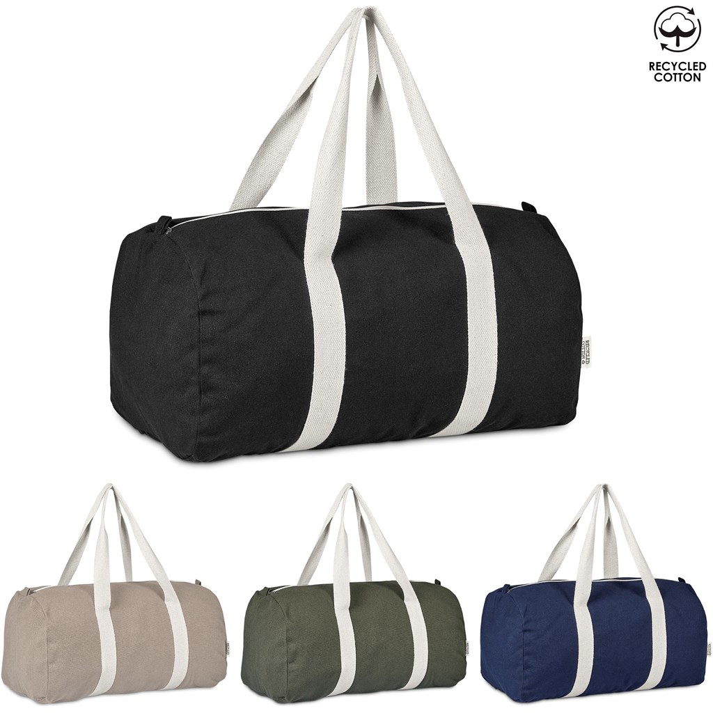 Okiyo Supotsu Recycled Canvas Sports Bag - STONE - Image 9