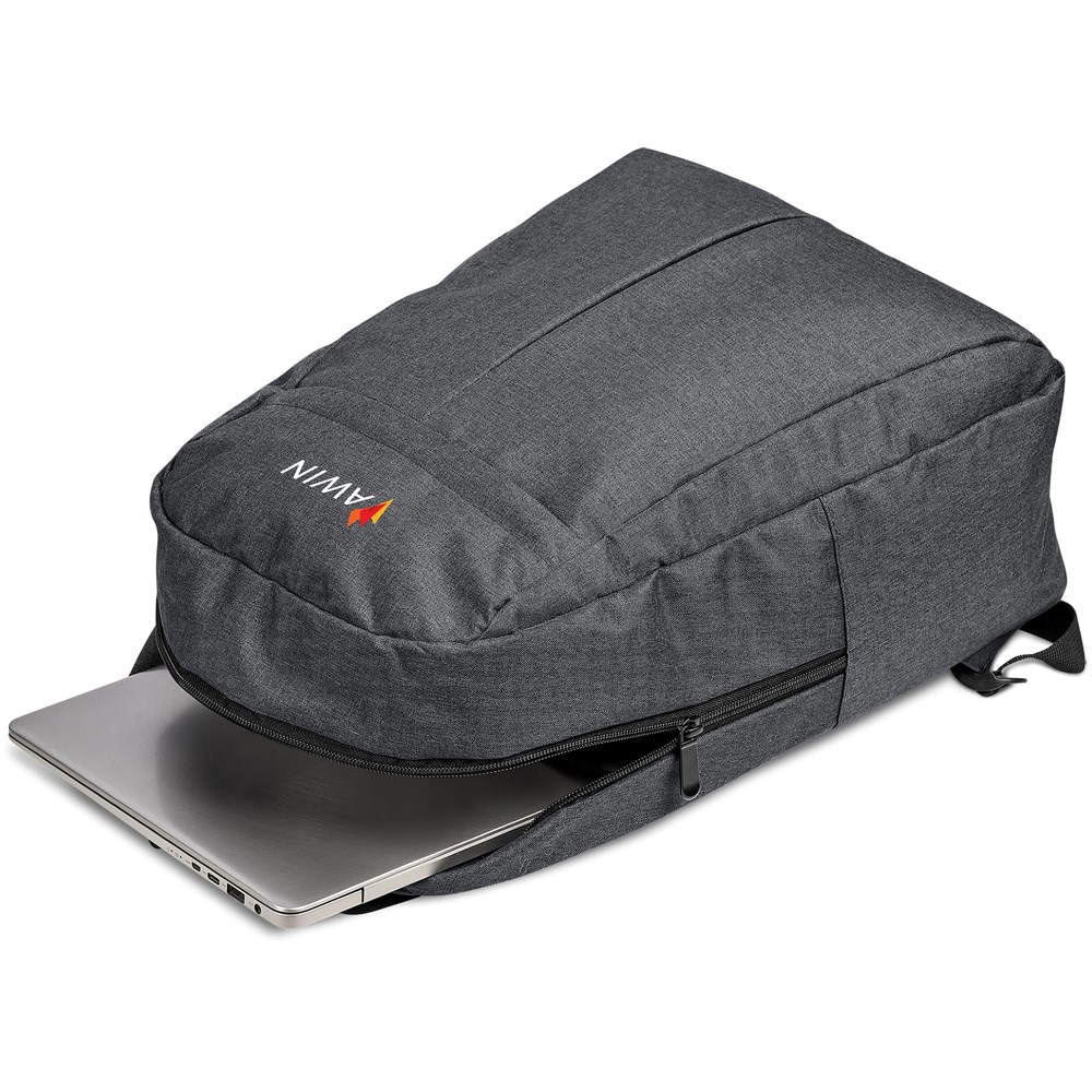 Swiss Cougar Stockholm Laptop Backpack - DARK GREY - Image 8