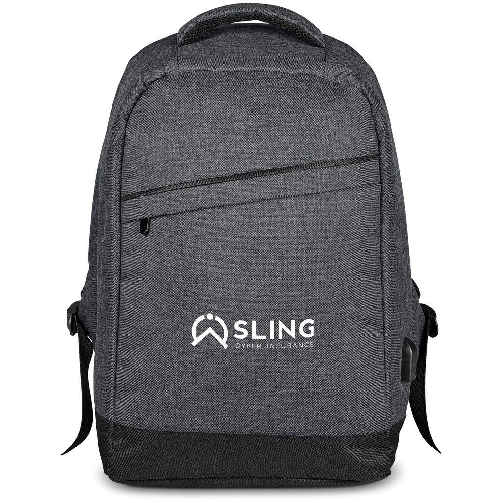 Swiss Cougar Munich Anti-Theft Laptop Backpack - DARK GREY - Image 12