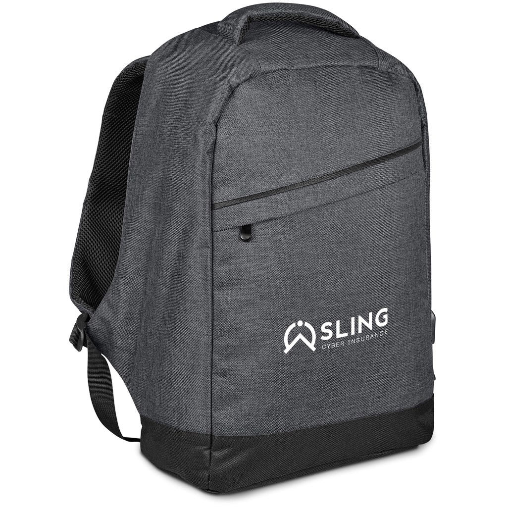 Swiss Cougar Munich Anti-Theft Laptop Backpack - DARK GREY - Image 15