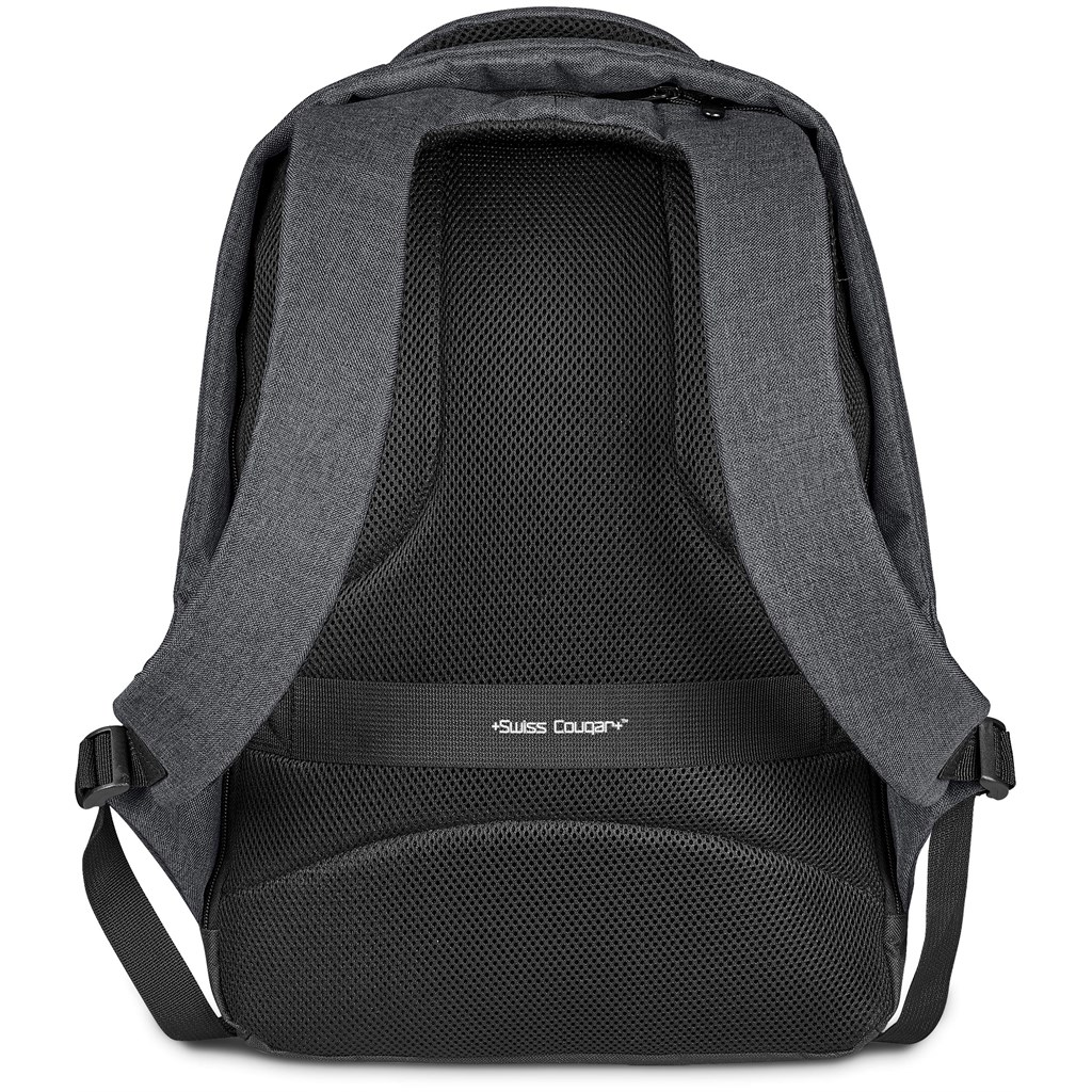Swiss Cougar Munich Anti-Theft Laptop Backpack - DARK GREY - Image 6