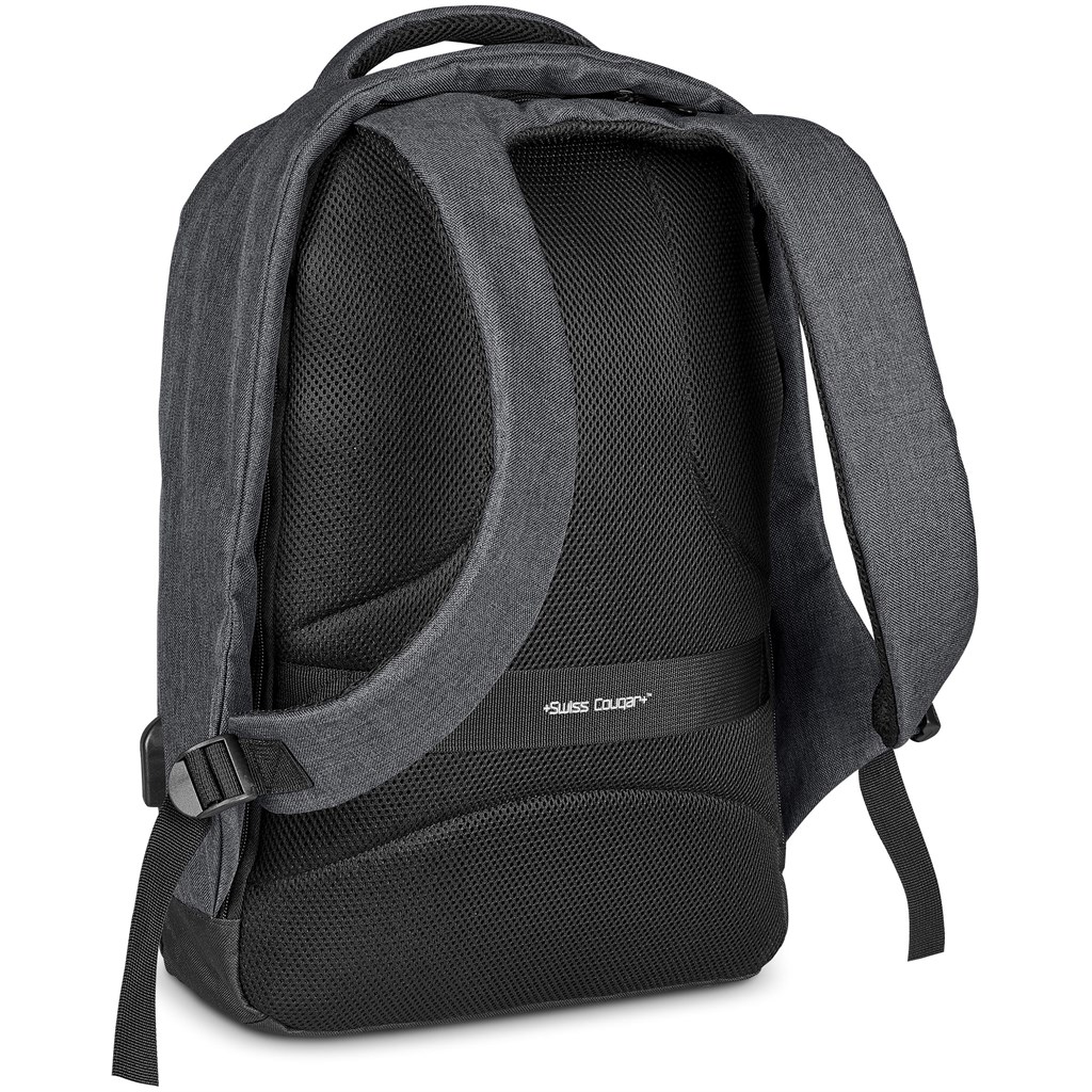 Swiss Cougar Munich Anti-Theft Laptop Backpack - DARK GREY - Image 13
