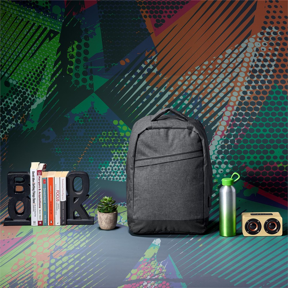 Swiss Cougar Munich Anti-Theft Laptop Backpack - DARK GREY - Image 8